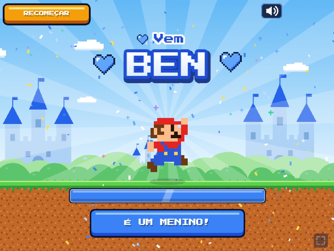 Vem Baby — revelação: é um menino